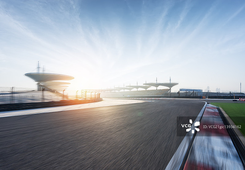 上海F1国际赛车场道路图片素材