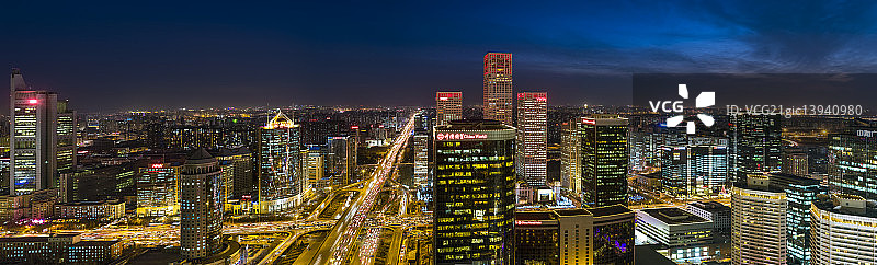 北京CBD全景鸟瞰图片素材
