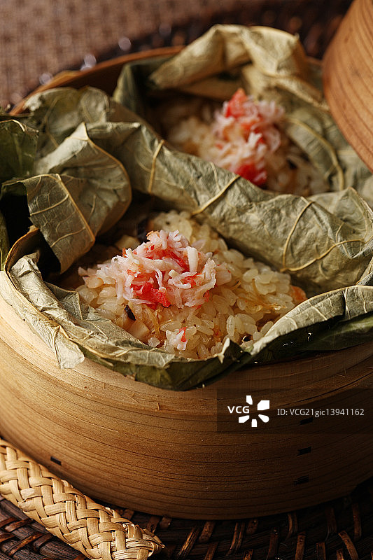 蟹香糯米饭图片素材