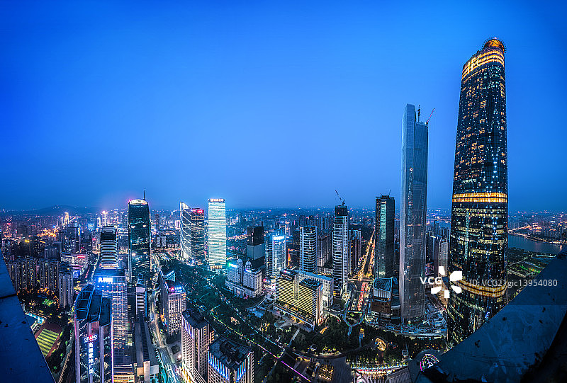 广州城市夜景图片素材