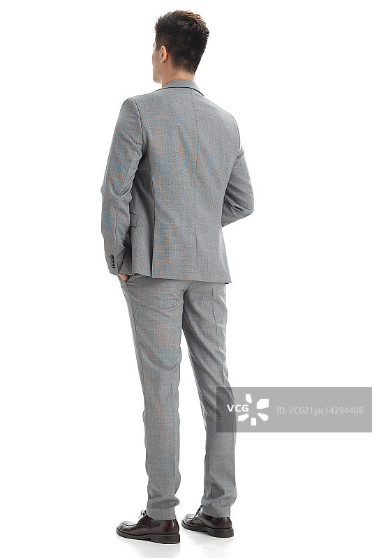 商务青年男人的背影图片素材