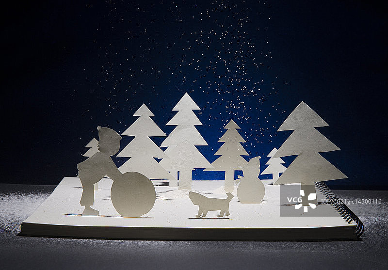 孩子的寒假图片素材