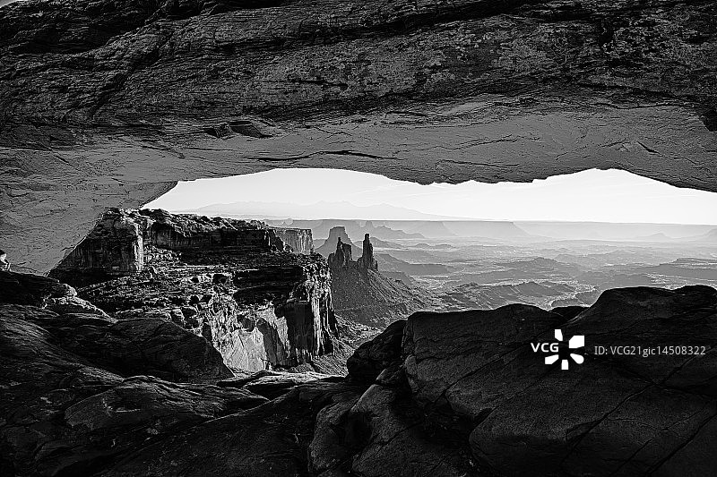 黑白梅萨拱门图片素材