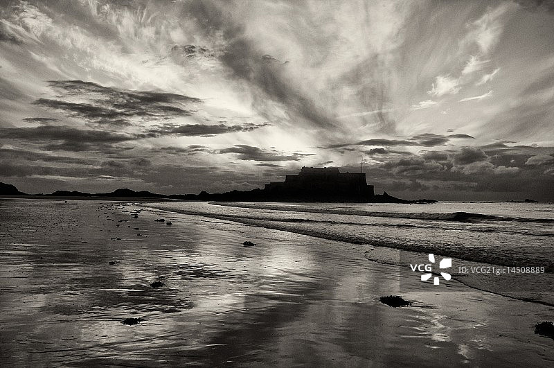 退潮的时候图片素材