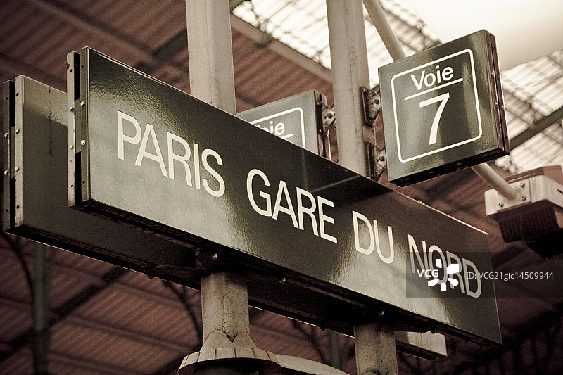 巴黎火车北站图片素材