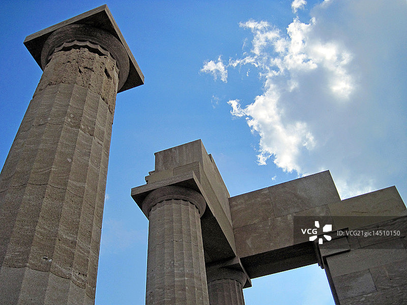 林迪亚雅典娜神庙图片素材