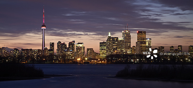多伦多黄昏景色图片素材