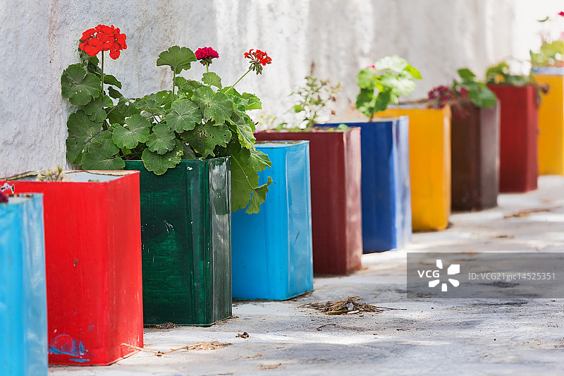 米科诺斯岛色彩图片素材