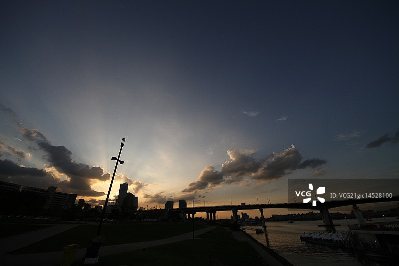 首尔江边景色图片素材