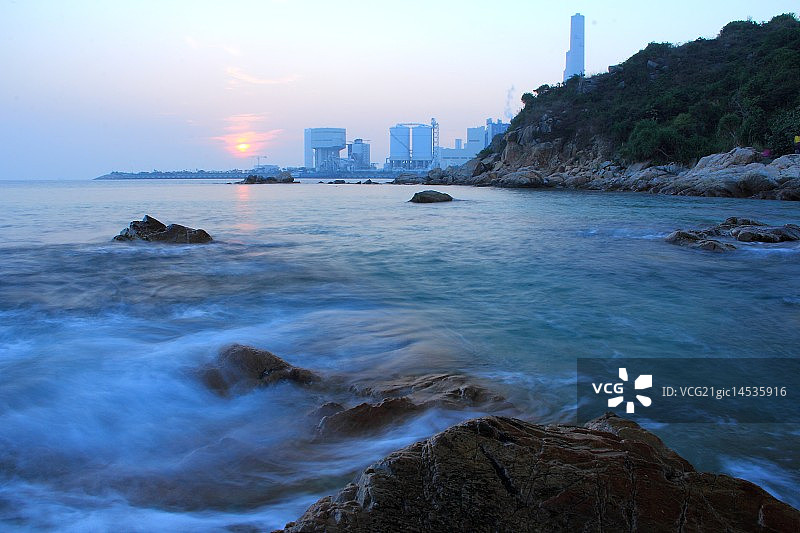 中国香港南丫岛日落图片素材