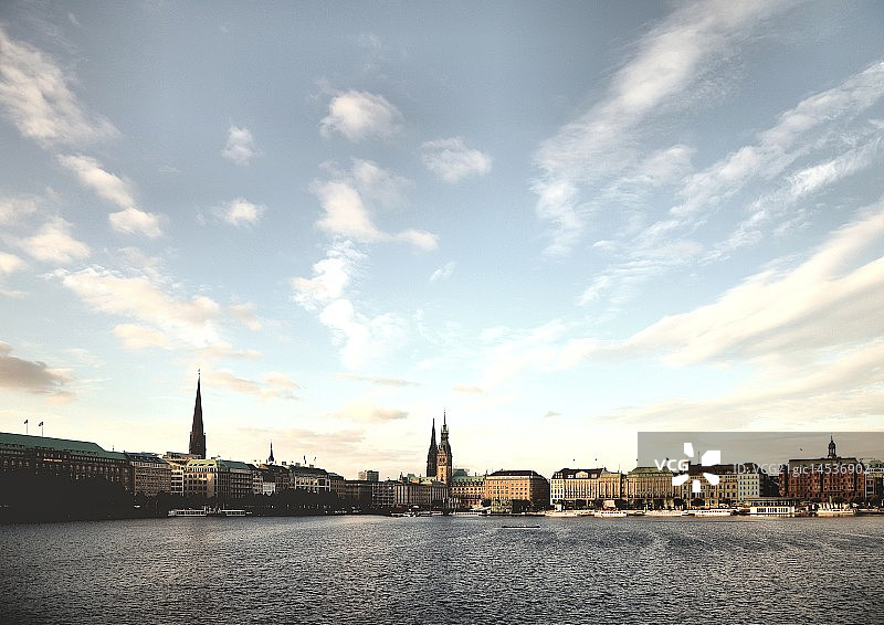 汉堡内阿尔斯特湖图片素材