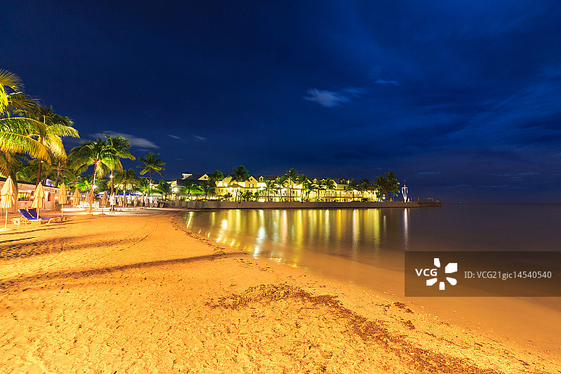 基韦斯特海滩图片素材