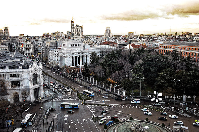 马德里城市风光图片素材
