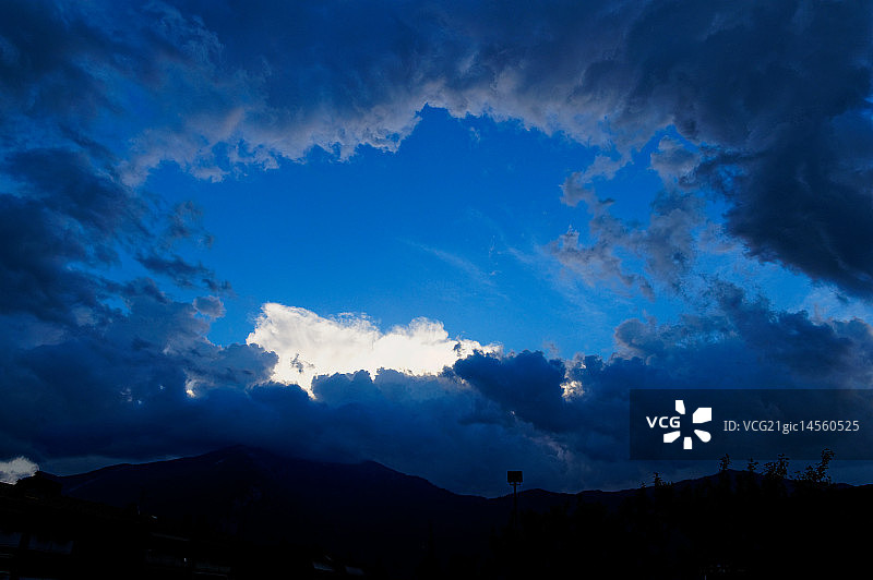雷暴之眼图片素材