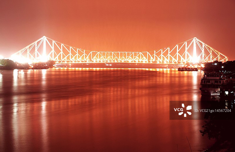 加尔各答豪拉桥图片素材