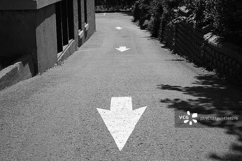 单行道图片素材