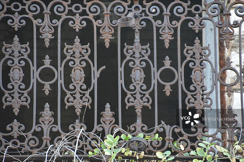 旧阳台栏杆图片素材