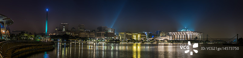 布城夜景图片素材