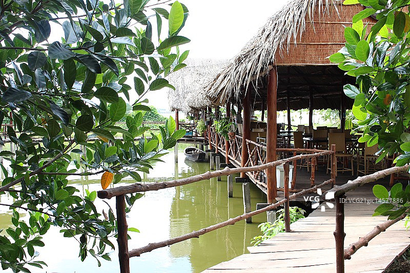 杆栏式房屋图片素材