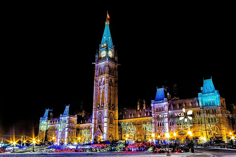 加拿大的议会山图片素材