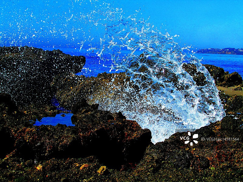 达纳 point 的大浪花图片素材