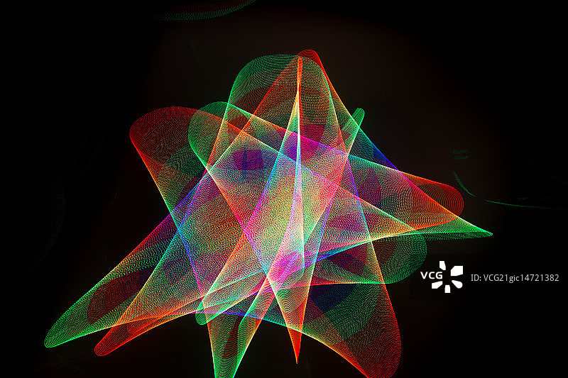 光绘发散空间图形图片素材