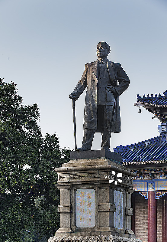 孙中山铜像图片素材