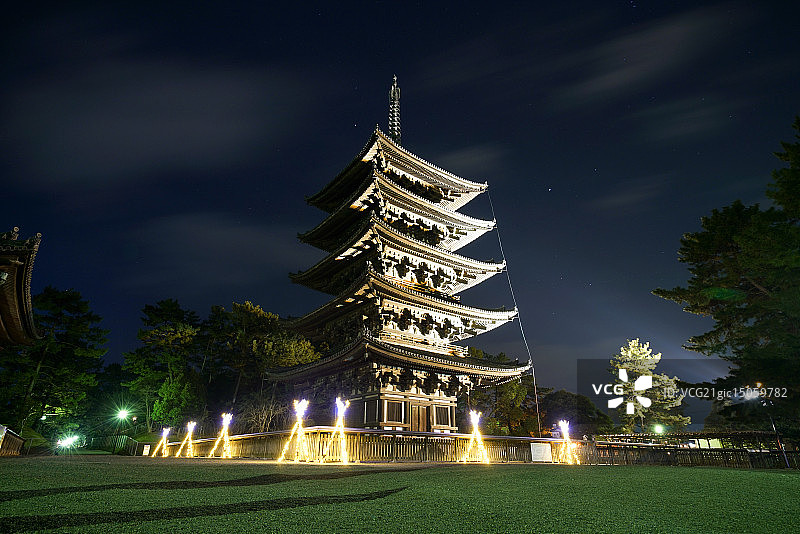 日本关西奈良县兴福寺图片素材