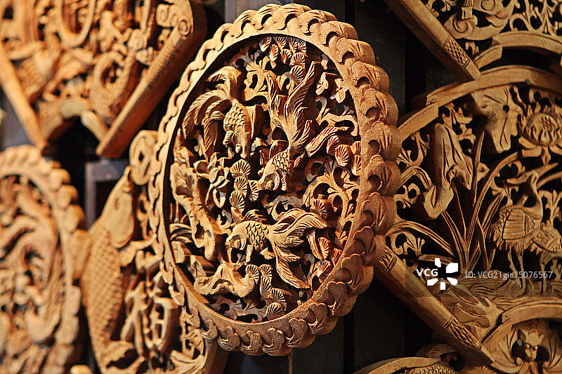 古典雕刻特写图片素材