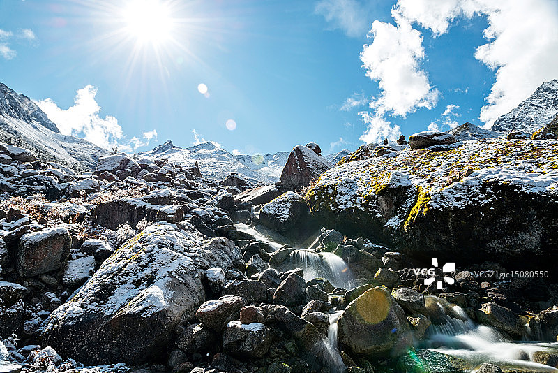 四川省海螺沟风光图片素材