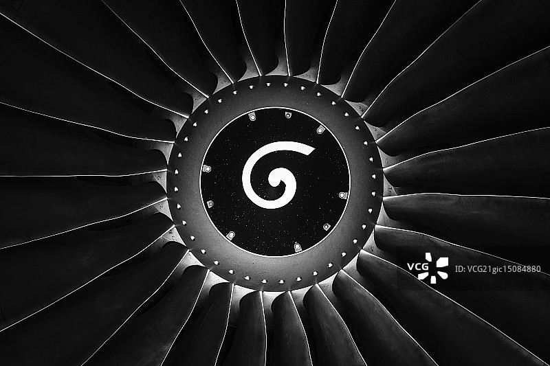 涡轮风扇喷气发动机图片素材