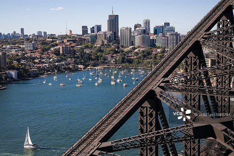 从海港大桥看北悉尼图片素材