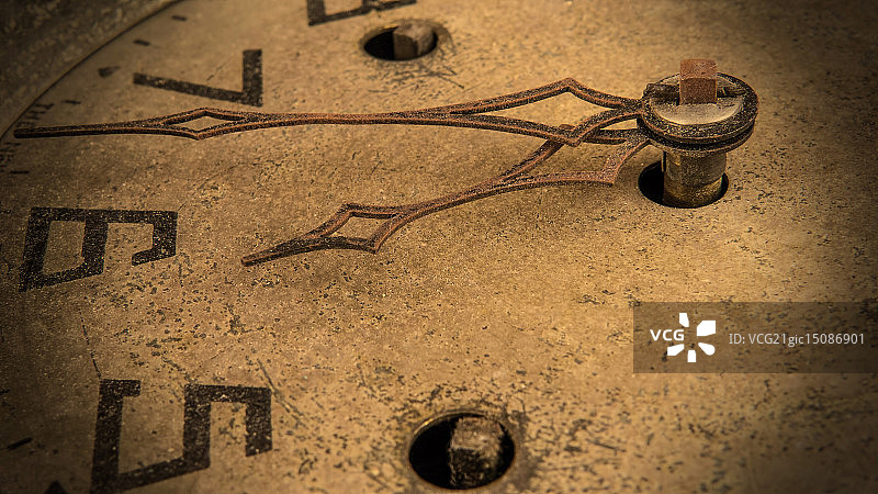 时钟表盘微距特写图片素材