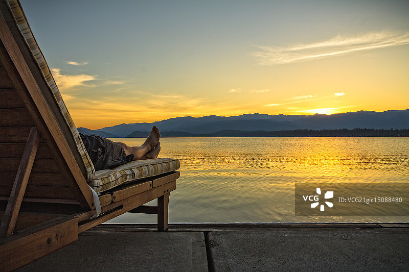湖边 - 爱达荷州麦考尔图片素材