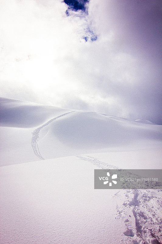 山地直升机滑雪图片素材