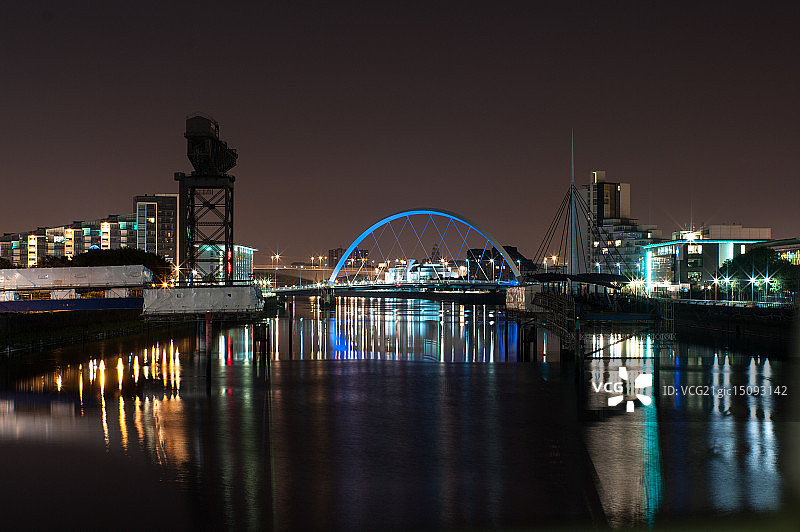 克莱德河夜景图片素材