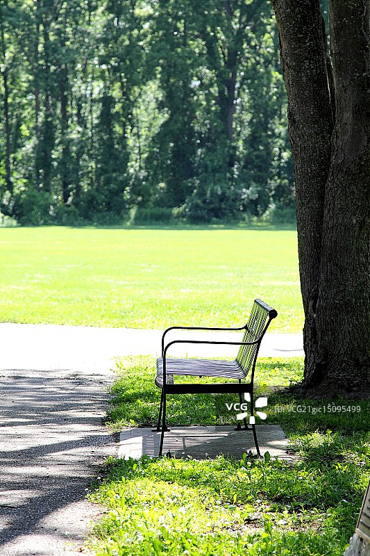 公园的长椅上图片素材