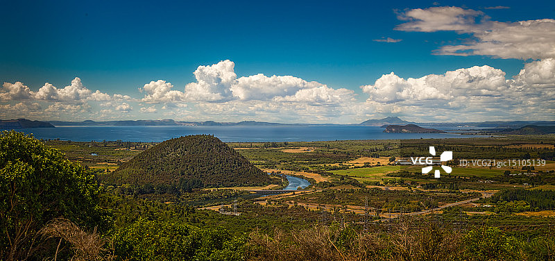 陶波湖，新西兰图片素材