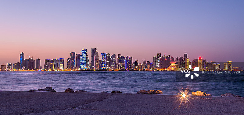 多哈西湾图片素材