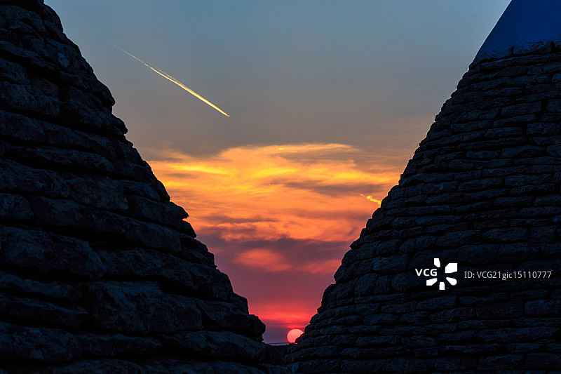 特鲁利日落美景图片素材