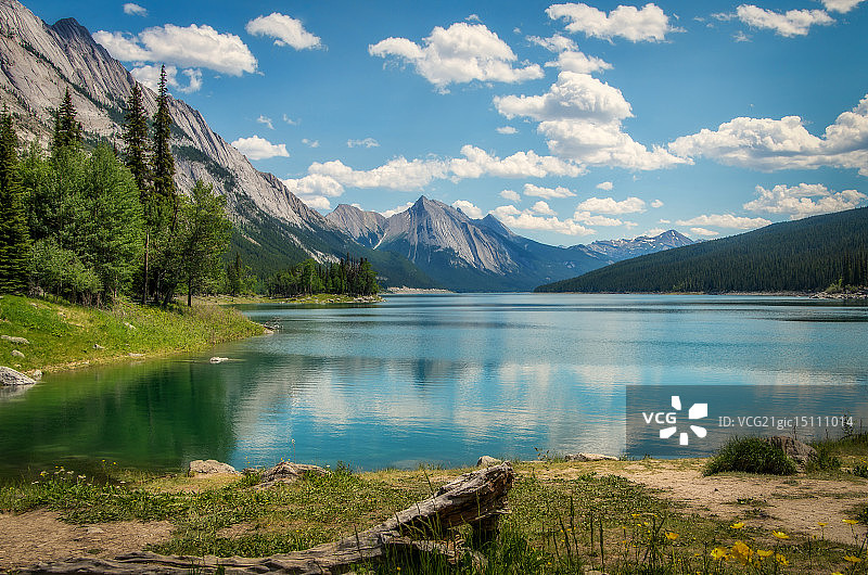 加拿大贾斯珀的药湖图片素材
