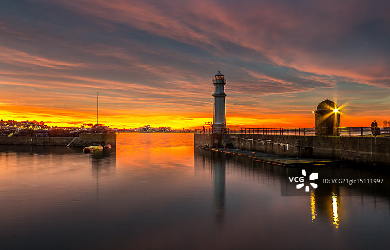 纽黑文日落图片素材