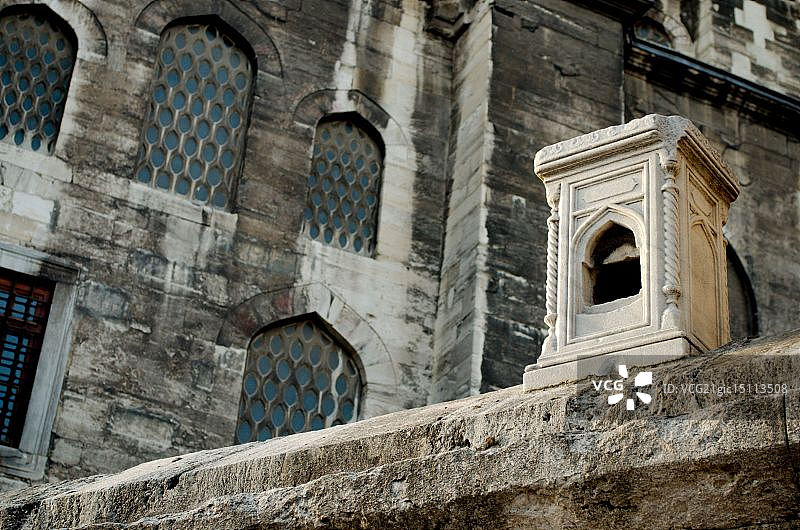 耶尼清真寺的鸟舍图片素材