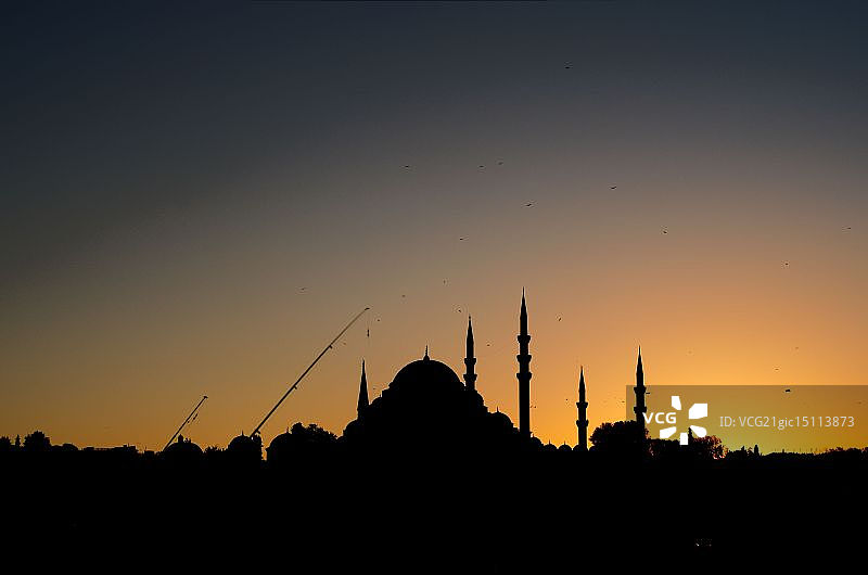 伊斯坦布尔的清真寺图片素材