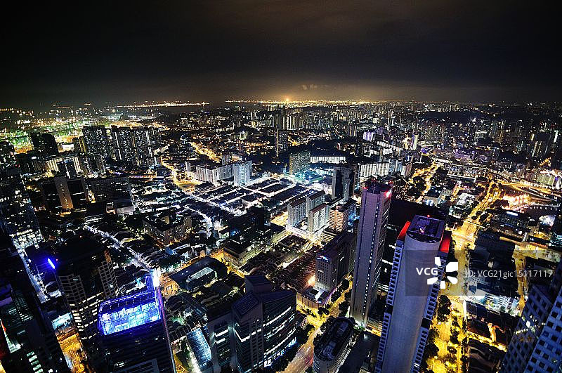 新加坡的天际线图片素材