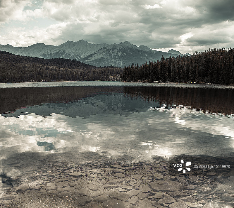弓箭手湖 - 冰川国家公园图片素材