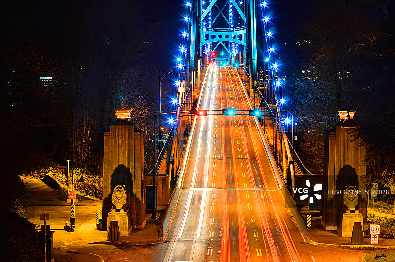 温哥华的狮门大桥图片素材