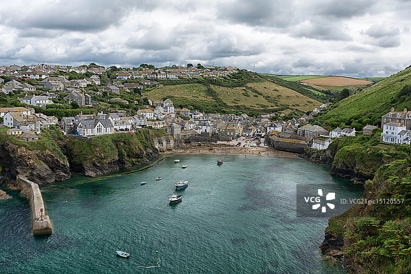 康沃尔郡的艾萨克港图片素材