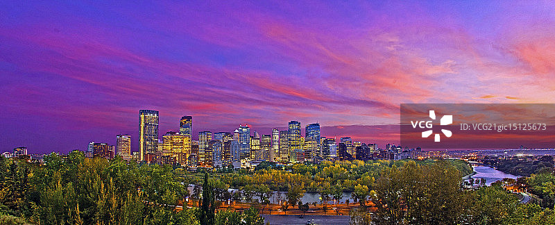 卡尔加里黄昏图片素材