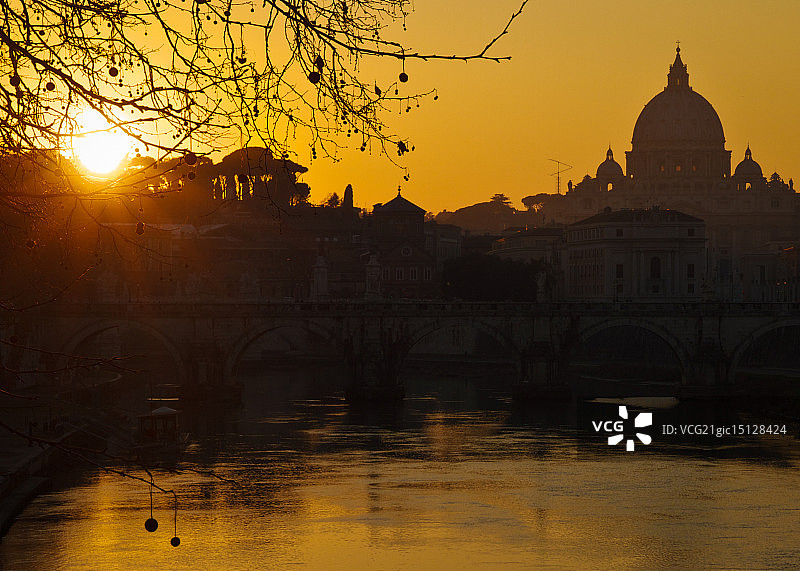 梵蒂冈黄昏图片素材